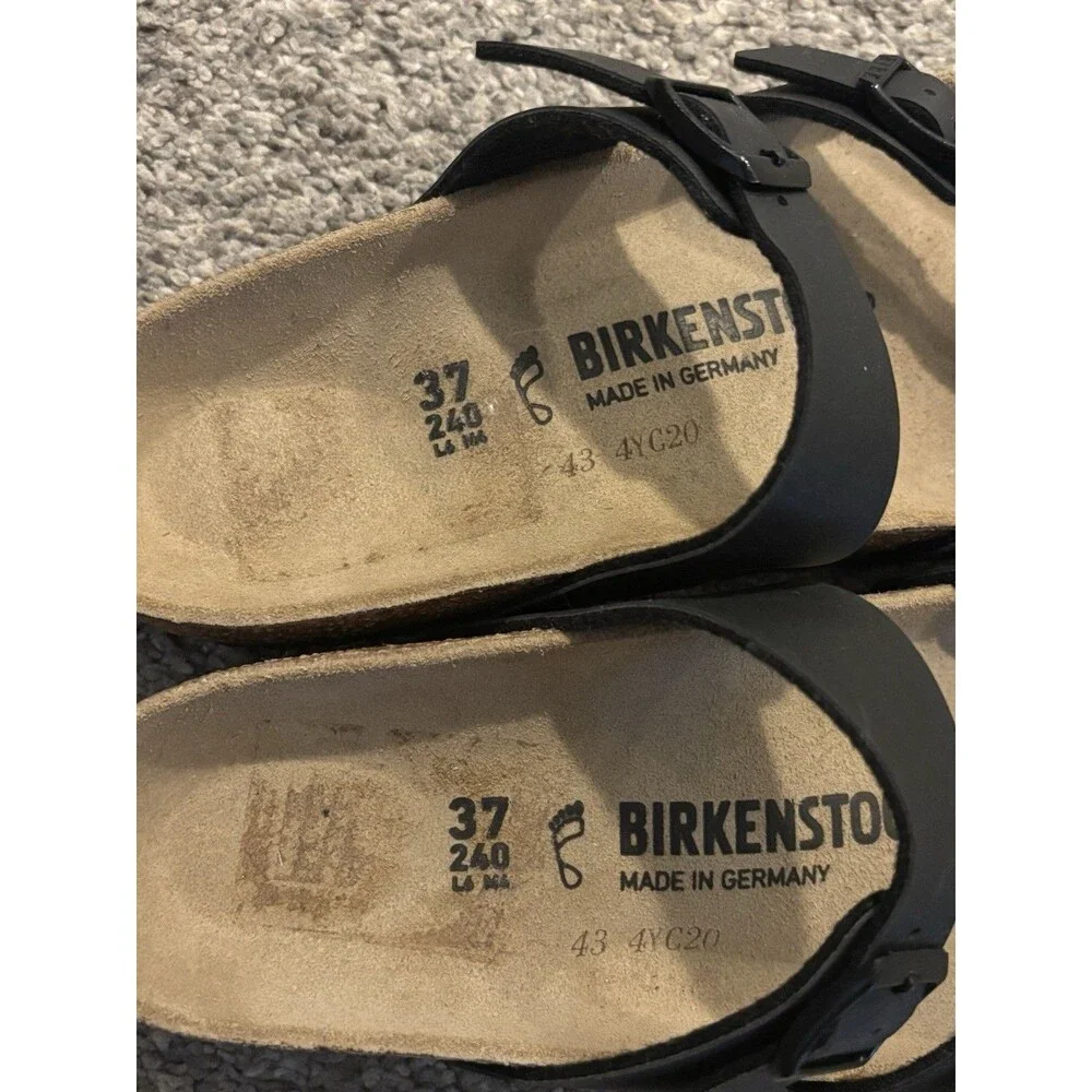 Birkenstock Mayari Birko-Flor Black Sandals Size 6 Women’s 37